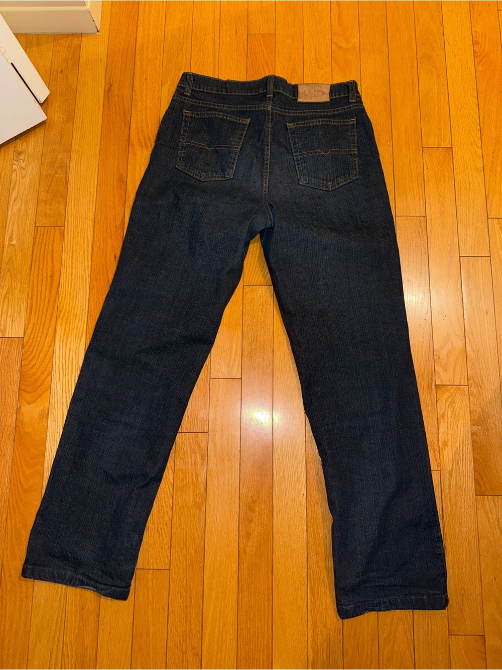 Men's Straight-Leg Jeans in Dark Blue